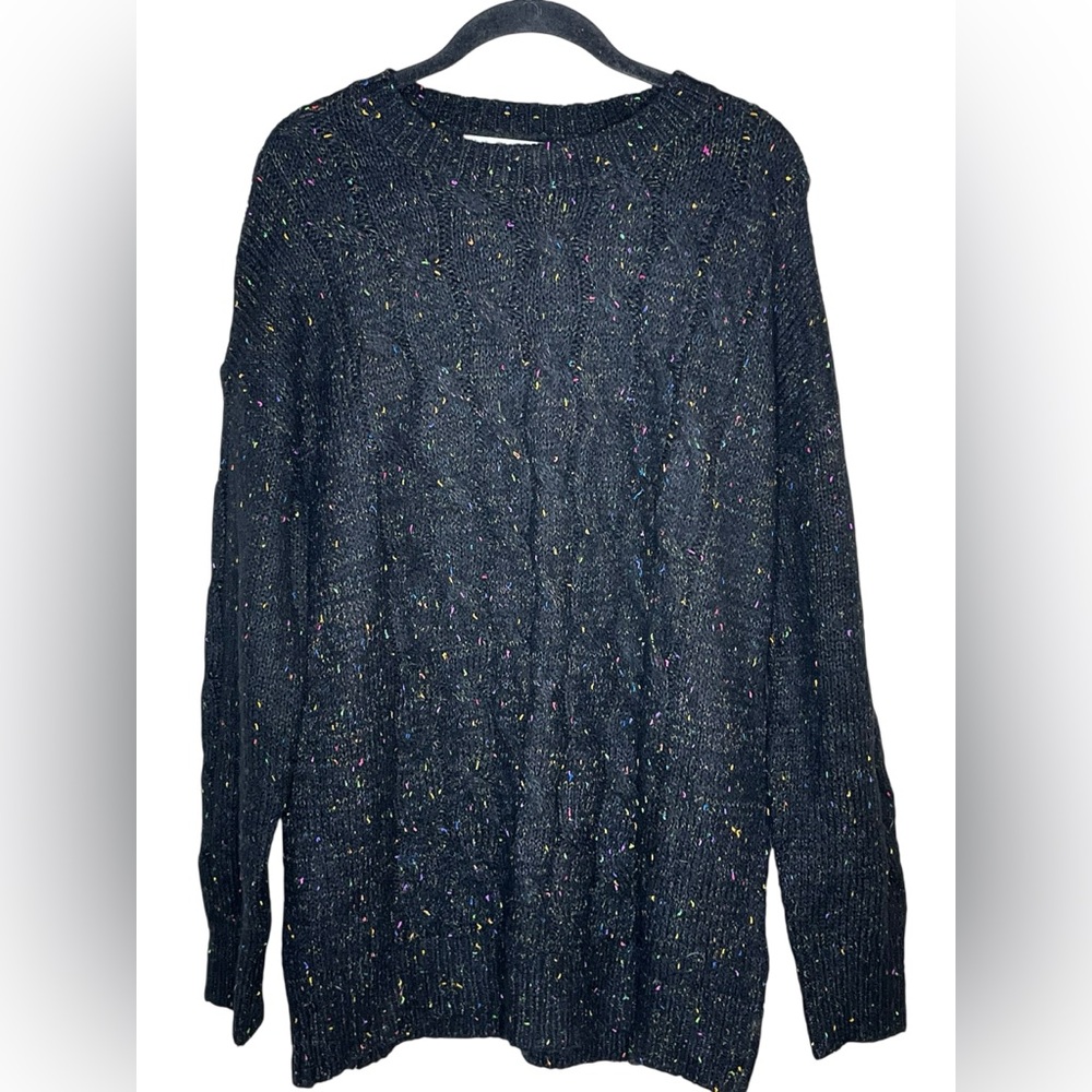 HEARTLOOM‎ Black/Multi Color Roscoe Sweater